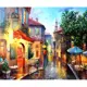 Алмазная мозаика Molly 30x30 см Тихая улочка (квадратные элементы, без подрамника) (40 цветов)