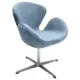 Кресло с подушкой Bradex Swan Chair 180 кг металл цвет серый FR 0654