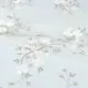 Тюль 1 м/п Незабудка сетка вышивка 280 см цвет кремовый