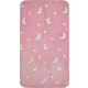Коврик полиэстер Луна 60x110 см цвет розовый
