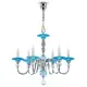 Люстра подвесная LIGHTSTAR Azzurro 699064 6 ламп 18 м² цвет хром