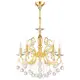 Люстра подвесная LIGHTSTAR Elegante 708052 5 ламп 15 м² цвет золото