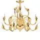 Люстра подвесная LIGHTSTAR Cigno Collo 751182 18 ламп 18 м² цвет золото