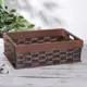 Корзина Доляна Дерево 24.5x12x35 см дерево цвет коричневый 4280409