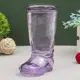 Ваза Evis "Ботфорт" сиреневая 18.5x8.5x11 см 0.46 л стекло