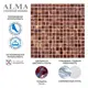 Мозаика Alma Чистые цвета 20 мм Stella STN40 стекло 32.7x32.7 см