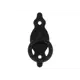 Ручка-подвеска AMIG 1001-80x30x15 цвет черный