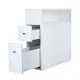 Комод Клик мебель 2 ящика 23.2x70x66 см ЛДСП цвет белый