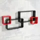Полка Сималенд 10x10 см МДФ черный