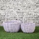 Корзина Simaland 24x26x13 см ива цвет фиолетовый
