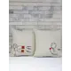 Комплект декоративных наволочек 40x40 из 2 штук цвет молочный магнит