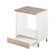 Кухонный шкаф для духовки Лидер Стиль TDM6060_DBS 60x85x60 см ЛДСП цвет дуб сонома