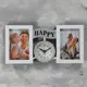 Часы настенные Simaland Фото "Family" с фоторамками, плавный ход d=9 см 17x35 см