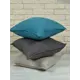 Комплект декоративных наволочек 50x50 из 3 штук цвет темно-бирюзовый