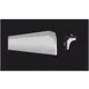 Плинтус потолочный дюропласт ударопрочный под покраску Decor-Dizayn DD26 белый 2x2x200 см