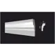 Плинтус потолочный дюропласт ударопрочный под покраску Decor-Dizayn DD34 белый 1.5x2.5x200 см
