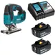 Лобзик аккумуляторный бесщеточный Makita LXT DJV182RME, 18 В Li-Ion 2x4 Ач