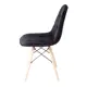 Стул Redblack 301K Alex soft B-4 Black Velvet пластик цвет черный