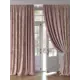 Штора на шторной ленте Helga Монквинс 320x220 см цвет пудровый