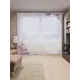 Тюль на шторной ленте для кухни С Цветами Ярче 155х265 см цвет фиолетовый