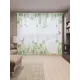 Тюль на шторной ленте для кухни Травянистое Зазеркалье 155х265 см цвет зеленый