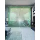 Тюль на шторной ленте для кухни Дом В Дереве 155х265 см цвет зеленый