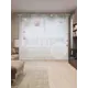 Тюль на шторной ленте для кухни Украшение Елки 155х265 см цвет фиолетовый