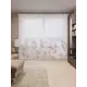 Тюль на шторной ленте для кухни Цветы На Розовом Фоне 155х265 см цвет розовый