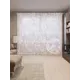 Тюль на шторной ленте для кухни Розовые Цветы 155х265 см цвет белый