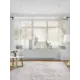 Тюль на шторной ленте для кухни Старинный Мостик 155х180 см цвет коричневый