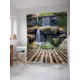 Шторка для ванной комнаты JoyArty sc_21804 200x180см цвет зеленый