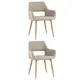 Стул кухонный Стул груп Кромвель 76х54х41 см ткань цвет бежевый DC-1506 XH080-03 Box