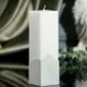 Свеча интерьерная Simaland белая с бетоном 5x5x18 см