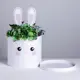 Коробка Tim-Box шляпная для цветов с доп. элементом «Белый зайка» 22x22 см