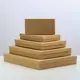 Набор коробок 5в1 "Крафт однотонный" 40x30x5 - 20x10x3 см