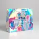 Пакет подарочный голографический Birthday Present 32x26x12 см