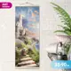 Картина по номерам Molly 35x90 см цветной холст Панно Замок спящей красавицы (41 цвет)