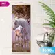 Картина по номерам Molly 35x90 см цветной холст Панно Белые единороги (31 цвет)