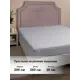 Простыня Хлопковый край 200м-ПнР06м Грей, 200x200 см, хлопок, на резинке