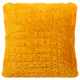 Подушка Искусственный мех 40x40 см цвет желтый