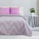 Комплект постельного белья Этель «Сиренево-серые зигзаги» двуспальный, поплин, разноцветный