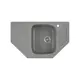 Врезная мойка Greenstone 80x50x17 см литьевой мрамор цвет темно-серый GRS-10-309