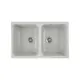 Врезная мойка Greenstone 78.50x49.50x20 см литьевой мрамор цвет серый GRS-15-310