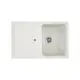 Врезная мойка Greenstone 78x51x17 см литьевой мрамор цвет Молочный GRS-78-341