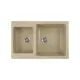 Врезная мойка Greenstone 78x51x20 см литьевой мрамор цвет песочный GRS-76k-302