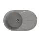 Врезная мойка Gamma Stone 73.50x45.50x17 см литьевой мрамор цвет темно-серый GS-5-09