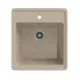 Врезная мойка Gamma Stone 50.50x46x19 см литьевой мрамор цвет песочный GS-10-02