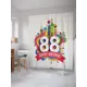 Шторка для ванной комнаты JoyArty sc_34256 200x180см цвет белый