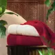 Набор из 2 полотенец Marrakesh 70x130 см цвет темно-алый ванильный
