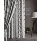 Штора на шторной ленте Монорай "Селена" 180x250 см цветы цвет зеленый